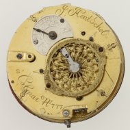 Antiek decimaal zakhorloge, 'J. Hentschel, Colmar No 777'. montre d�cimal.