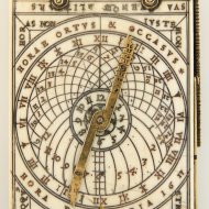 Bedeutende Antike N�rnberger Elfenbein Sonnenuhr (Klappsonnenuhr) von Hans Troschel, 1617