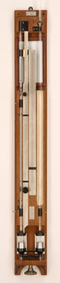 Precisie-barometer met vakuummeter van Wilhelm Lambrecht, Göttingen, Duitsland