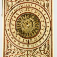 Bedeutende Antike Nrnberger Elfenbein Sonnenuhr (Klappsonnenuhr) von Lienhart Miller 1619