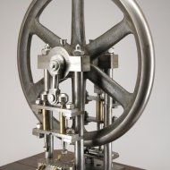 antieke ijzeren stans-, persmachine in goed werkende conditie.