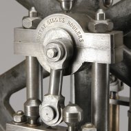 antieke ijzeren stans-, persmachine in goed werkende conditie.