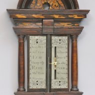 Vroege zeldzame engelse 'Queen Anne' transporteerbare barometer, ongesigneerd, circa 1700-1710.