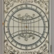 Ivoren Dieppe 'Bloud' magnetische  azimut diptiek zonnewijzer, Frankrijk ca. 1660. 